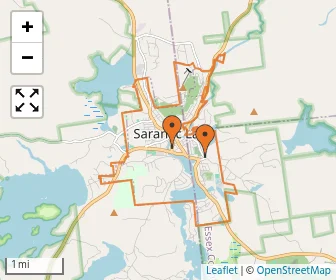 Area schools map